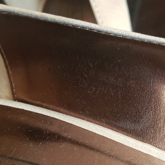 Cream Satin Kitten Heels - Picture 5 of 6